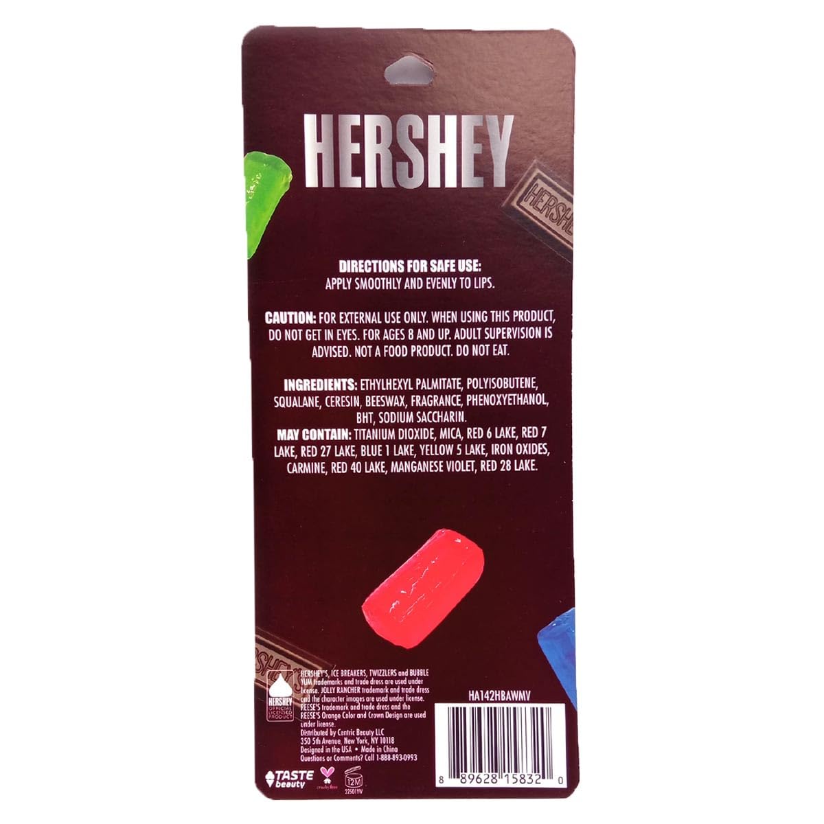 Taste Beauty Hershey 8-Pack Variety Flavored Lip Balm