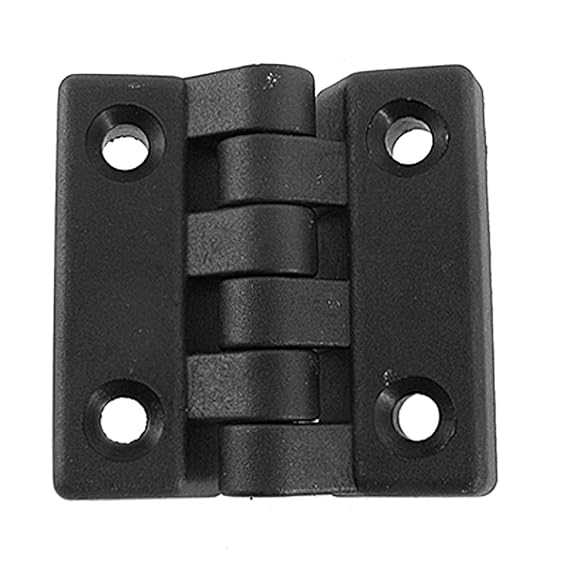 Sourcingmap a11120200ux0434 Plastic Door Single Action Hinges, 65 x 65mm, 2 Pcs, Black Amazon