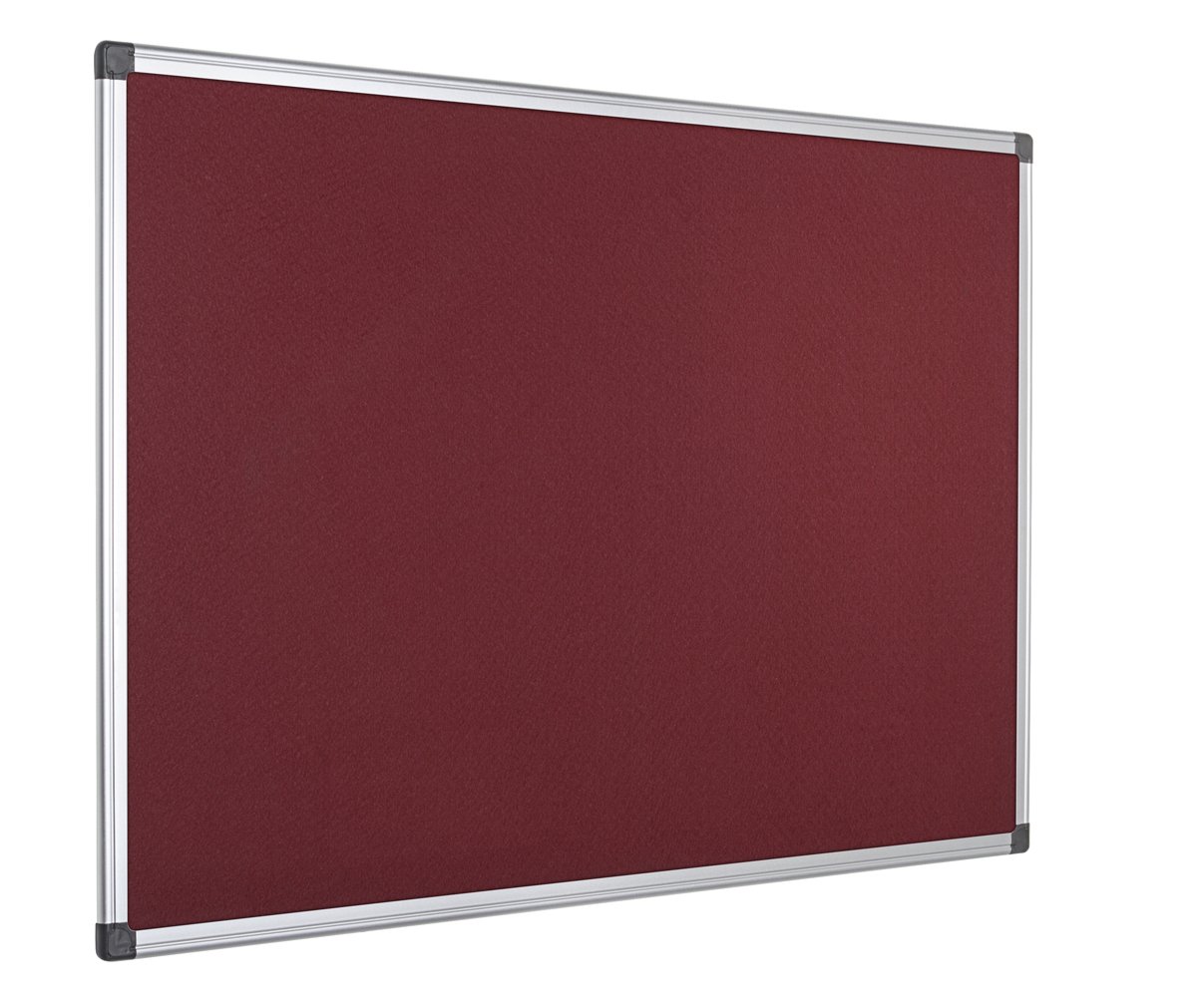 Bi-Office Notice Board Maya, Burgundy Felt, Aluminium Frame, 60 x 45 cm