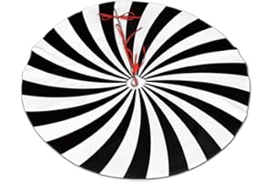 ACOZUHSE 36 Inch Christmas Tree Skirts, Festive Xmas Decorations for Indoor Outdoor Use, White and Black Swirl Christmas Tree Mat for Festival Celebrations