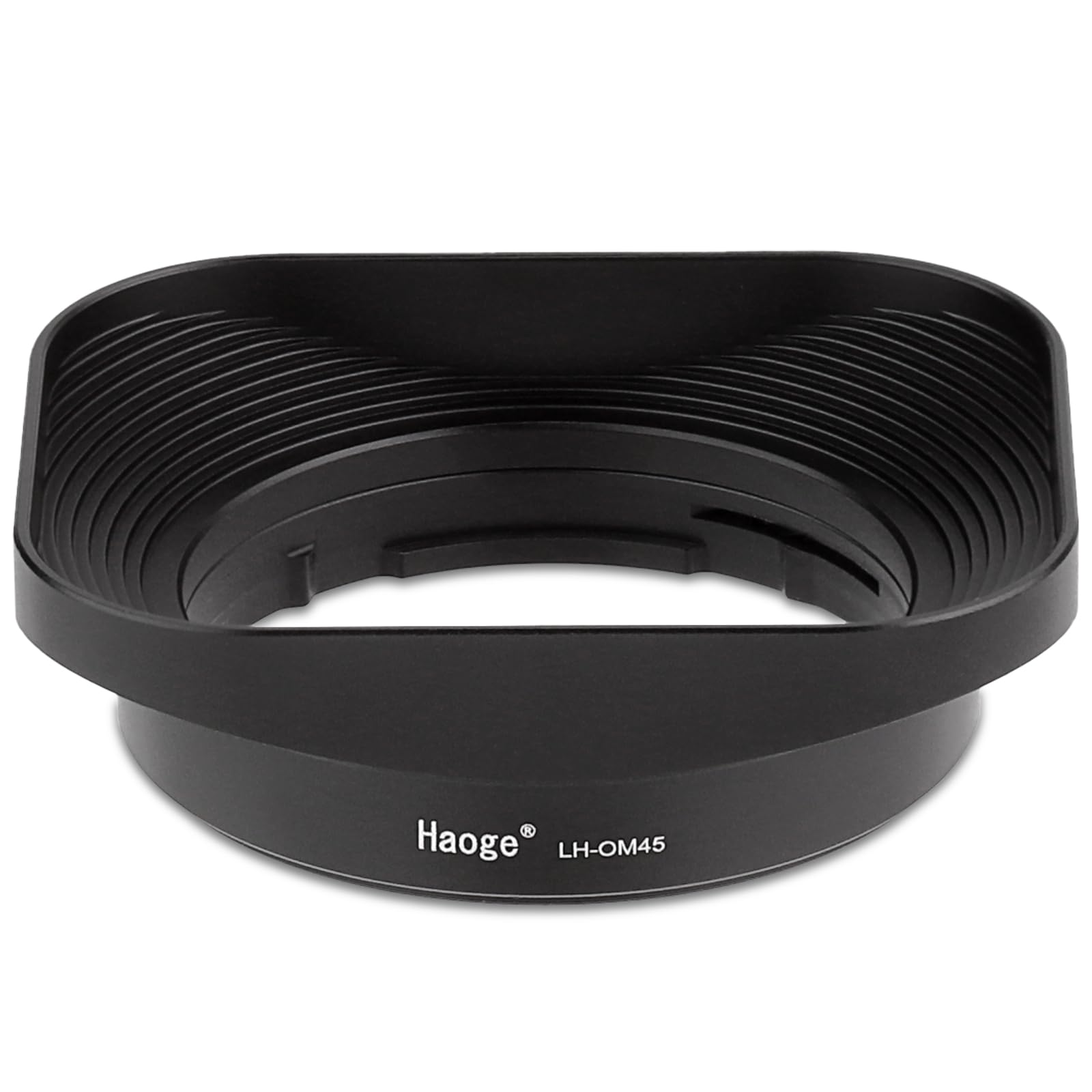Metal Square Lens Hood for Olympus 45mm F1.8 lens Haoge LH-OM45 Bayonet Shade Hood