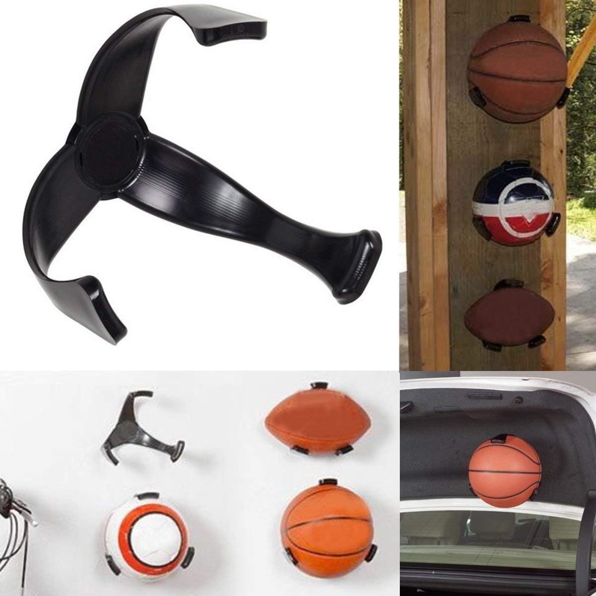 AIFUSI Ball Claws, Wall Mount Basketball Holder Soccer, Football, Volleyball Sports Ball Storage Display Rack Space Saver for Youth Children: Sports & Outdoors