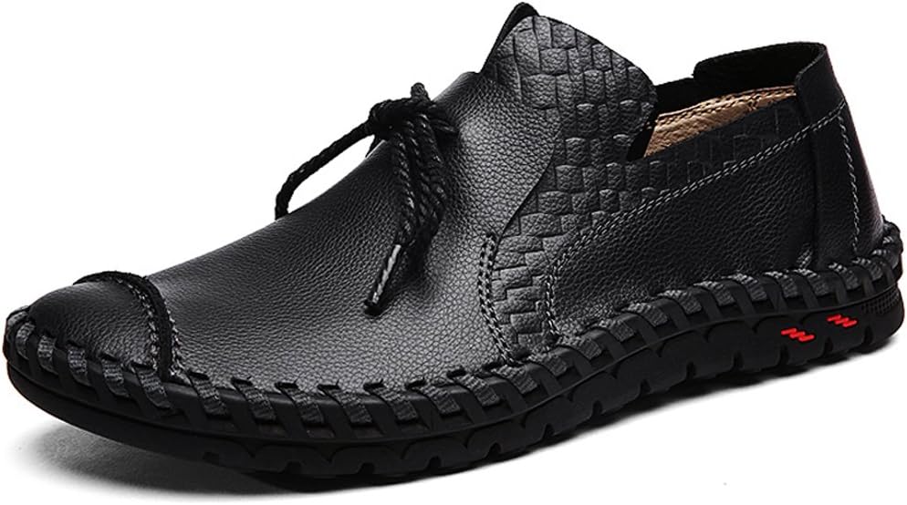 LakeRom Men' Loafers Shoes for Men Slip on Shoes Casual Leather Shoes
