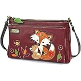 CHALA RFID Protected Vegan Leather Deluxe Crossbody Bag with Adjustable Straps