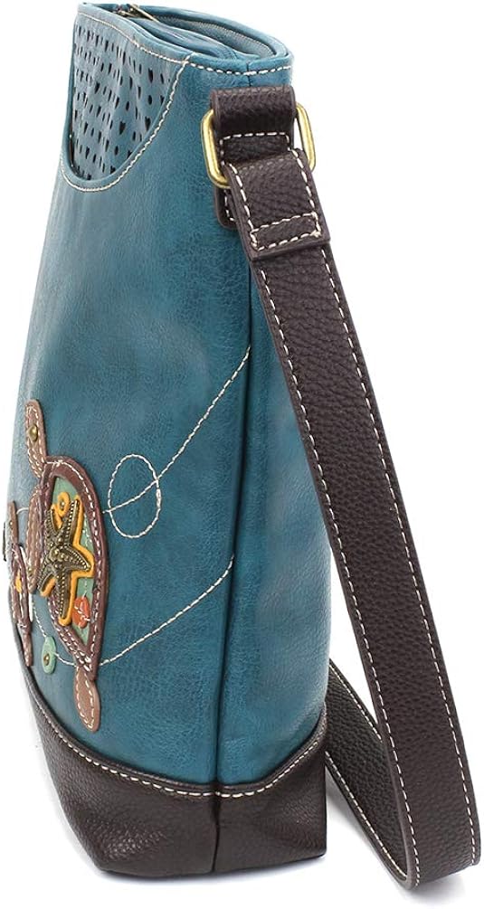 CHALA Sweet Messenger Tote Bag Two Turtles - Turquoise, Two Turtle - Turquoise - Image 4