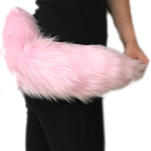 Handmade Faux Fur Tail for Kids and Adults, Luxury Animal Costume