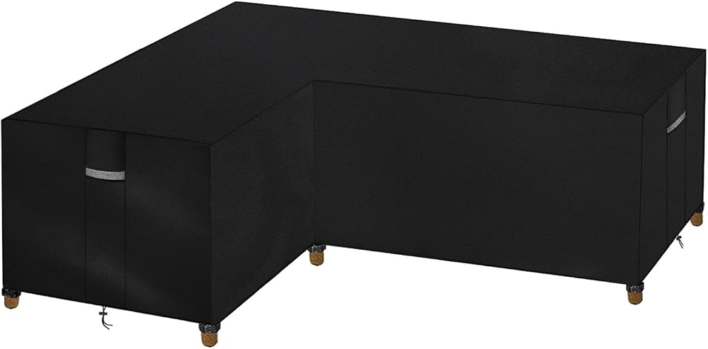 Dokon L-Shape Garden Furniture Cover Heavy Duty Oxford Waterproof 222x286x85