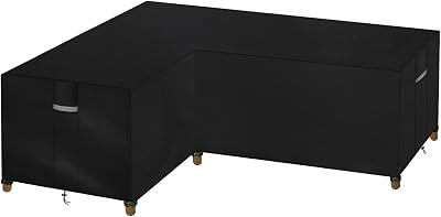 Dokon L-Shape Garden Furniture Cover Heavy Duty Oxford Waterproof 222x286x85