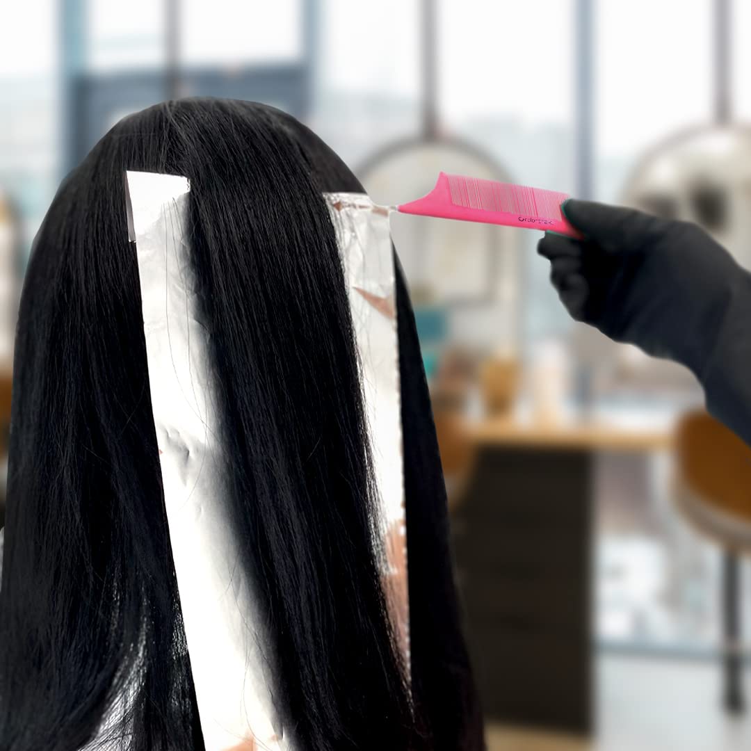 Colortrak Professional Highlighting Foil Roll, Integrated Blade on Box For Precision Length Cuts, Economical Roll Eliminates Waste, Silver, Roll Measures 5 inches x 1350 feet