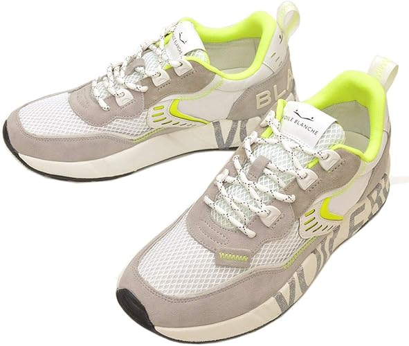 Amazon ヴォイル ブランシェ スニーカー メンズ イタリア レザー Evb21s004 01 Club01 1b31 Grey White Yellow スニーカー