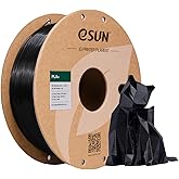eSUN PLA+ Filament 1.75mm, 3D Printer Filament PLA Plus, Dimensional Accuracy +/- 0.03mm, 1KG Spool (2.2 LBS) 3D Printing Filament for 3D Printers, Black