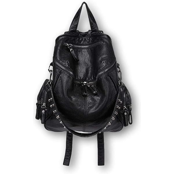 Amazon.com | KEEPOP Women Fashion Rivet Backpack, Soft  display picture 1