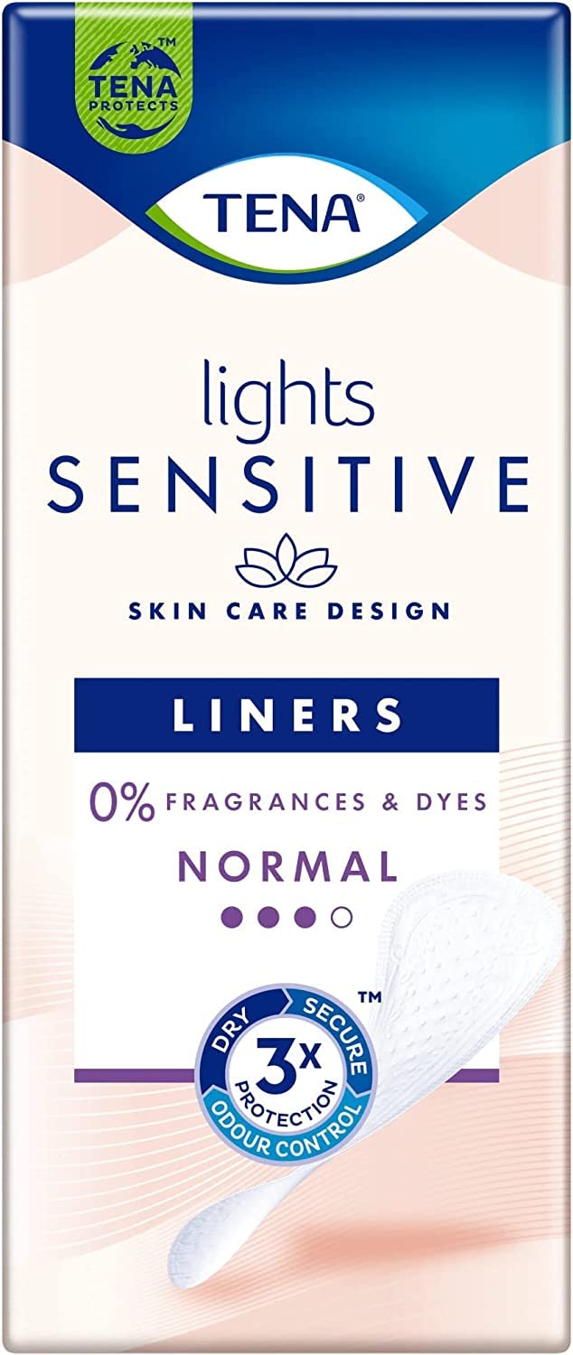 Tena Lights Sensitive Liners - Normal (6 Packs of 24) Incontinence Liners