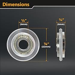 POWERTEC PRO Tungsten Carbide Scoring Wheel - 22mm