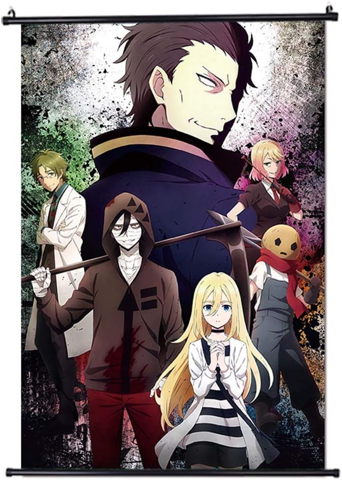 VASTAIR Anime Angels of Death Cloth Wall Poster Hanging Art for Bar,Cafe Store,Dormitory Decoration(S Style 02)