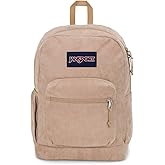 JanSport Cross Town Plus Remix Backpack - Padded Back Panel, Laptop Sleeve, and Front Pocket Organizer - Travertine Corduroy