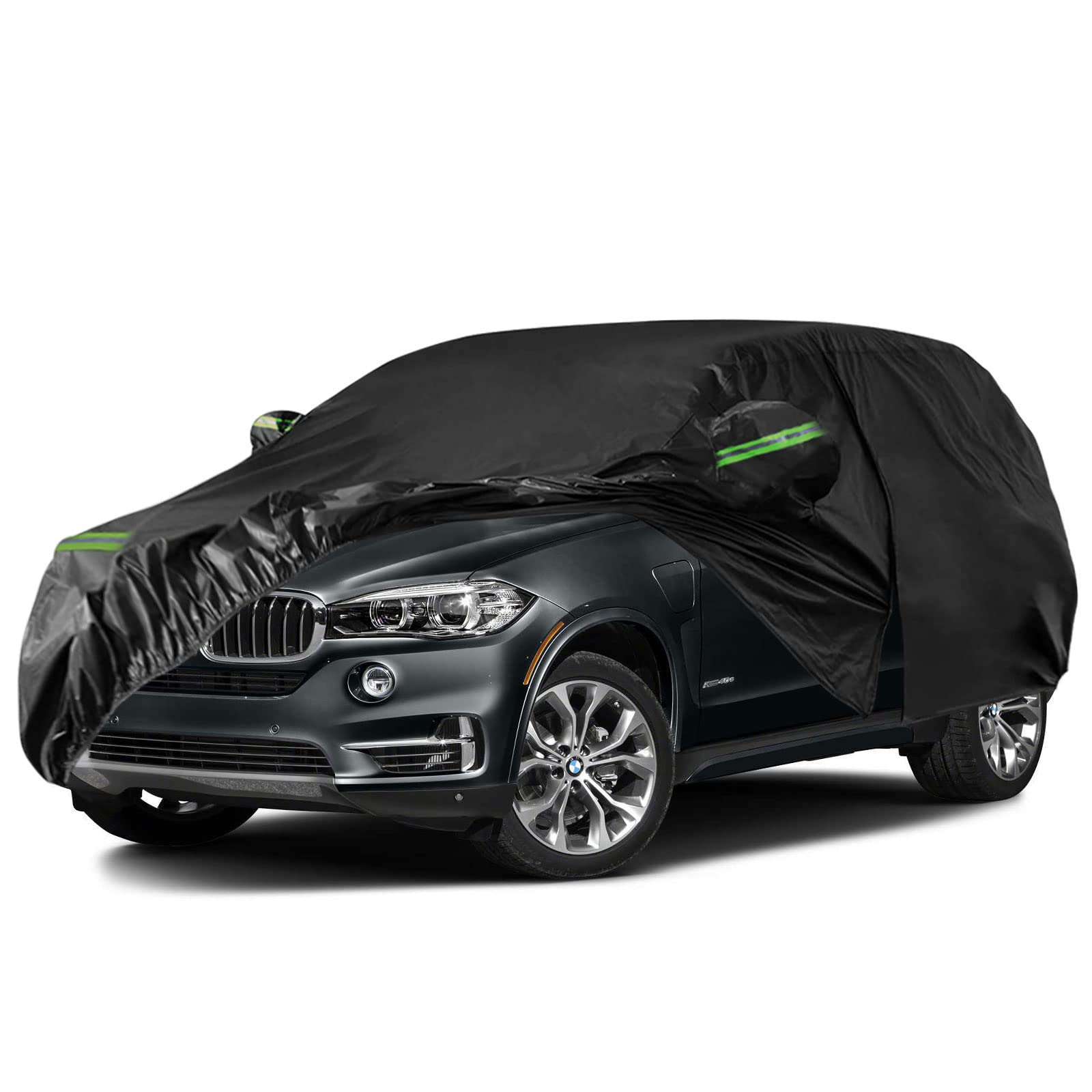Photo 1 of Waterproof Car Cover Replace for BMW X5/X5 M, X6/X6 M 2007-2025, 210T 6 Layers All Weather Car Covers with Zipper Door for Snow Rain Dust Hail Protection