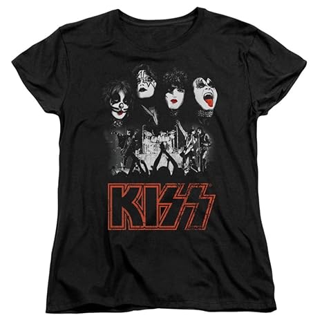 Kiss - Damen Rock the House-T-Shirt