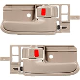 2pcs Interior Inside Door Handle Front/Rear Driver &amp; Passenger Side Replacement for 2003-2008 Toyota Corolla,Matrix,Pontiac Vibe,2005-2015 Toyota Tacoma Door Handle Replaces# 6920602100B0,83936
