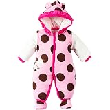 Baby Schneeanzug 0-3 Jahre Mit Kapuze - Warmer Fleece Overall Für Jungen & Mädchen Winter