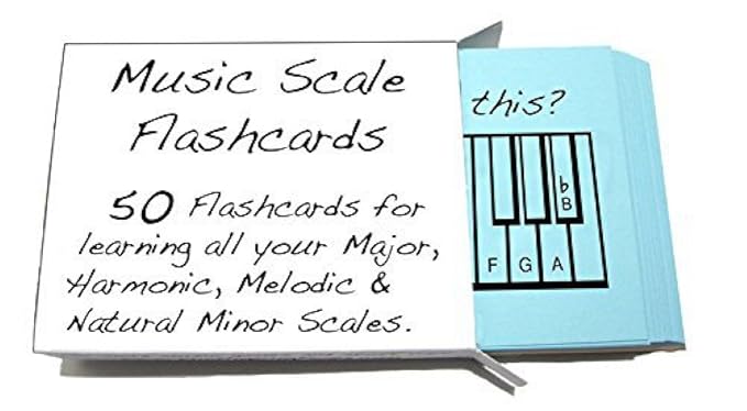 Musical Scale Names Flashcards Learn Or Teach All Your Major, Harmonic Melodic & Natural Minor Scales