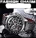 LYMFHCH Mens Military Sport Watch Fashion Casual Leather Luminous Waterproof Quartz Wrist Watches for Business Office Work School Outdoor Use, Good Gift for Men