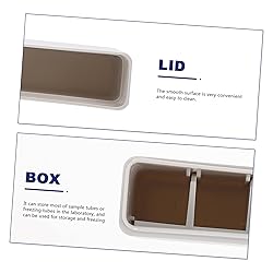 TOPPERFUN 1pc Plastic Cryovial Storage Box for
