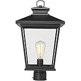 ML Lighting Bellmon 1-Light Outdoor Post Lantern Powder Coated Black