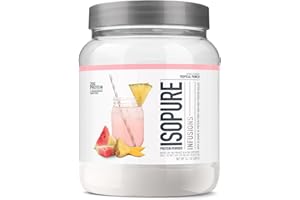Isopure Protein Powder, Clear Whey Isolate Protein, Post Workout Recovery Drink Mix, Gluten Free with Zero Added Sugar, Infusions- Tropical Punch, 16 Servings