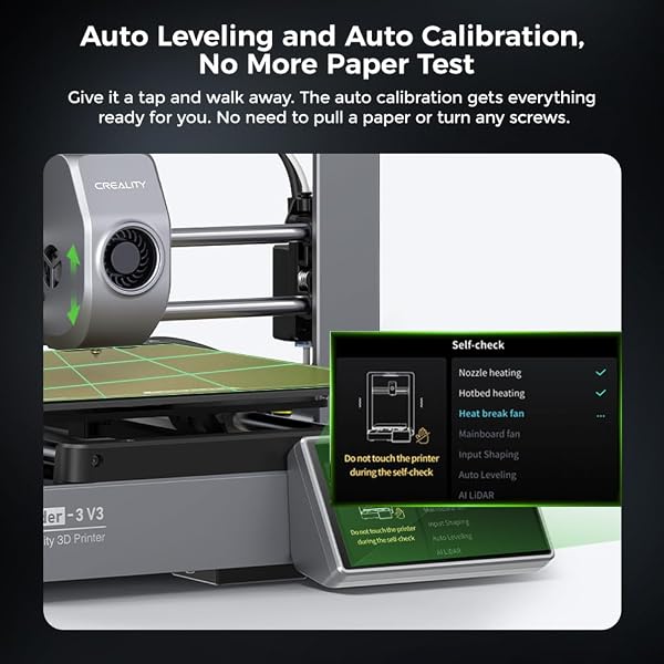 OFFICIAL CREALITY ENDER 3 V3 3D PRINTER WITH 600MM/S PRINTING SPEED, UPGRADED WITH CORE XZ MOTION SYSTEM CLOG-FREE EXTRUSION 60W 300℃ HOTEND HEATER AUTO LEVELING BUILD VOLUME 8.66X8.66X9.84 INCH