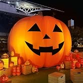 Giant 26Ft Halloween Inflatables Pumpkin Decorations, Blow Up Yard Decorations with 750W Waterproof Air Blower & LED Lights for Commercial Use, Outdoor Yard Lawn Halloween Party