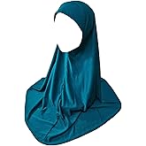 HURESON Ready To Wear Hijab For Women Instant Turban Stretch Soft Muslim Scarf For Prayer Long Hijabs Islamic Jersey Abaya