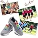 HOMAR No Tie Shoelaces for Kids and Adults - Best in Sports Fan Shoelaces - Waterproof Silicone Flat Elastic Athletic Running Shoe Laces with Multicolor for Sneaker Boots Board Shoes and Casual Shoes