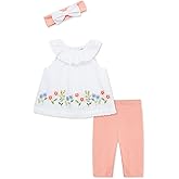 Little Me Baby Girls' 3-Piece Tunic, Pant and Headband Set, 3-24 Months