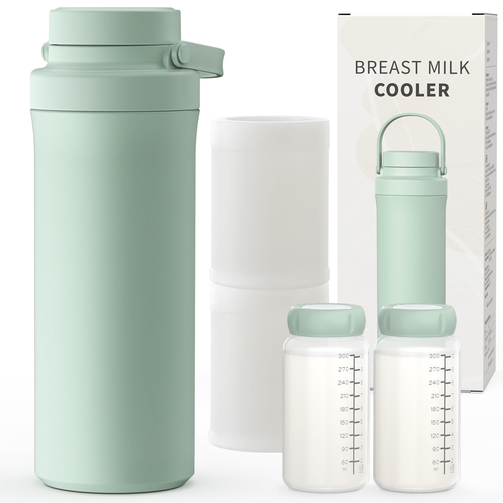 Photo 1 of Xaproo 22oz Breast Milk Cooler Bottle, Portable Milk Cooler for Breastmilk with 360° Total Cooling for 24 Hours, Breastmilk Chiller with 2pcs Baby Bottles, Breastfeeding Essentials for Baby, BPA-Free