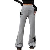 SOLY HUX Women's High Waisted Bootcut Flare Leggings Y2k Yoga Sweatpants Streetwear