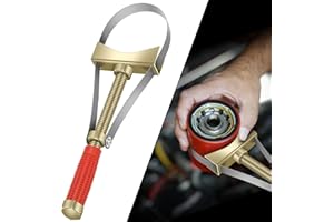 DZGKGM Heavy Oil Filter Wrenches, Strap Wrench, Adjustable Oil Filter Wrench Removal Tool for Trucks Excavators -Adjustable Strap 9-15 cm Diameter