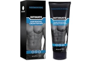 NEOMEN Painless, Flawless Depilatory for Intimate/Private Areas - Soothing Cream for Unwanted Male Hair, Suitable for All Skin Types