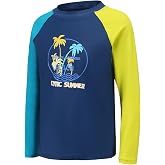 HowJoJo Boys Short Sleeve Rash Guard Shirts Swim Shirt UPF 50+