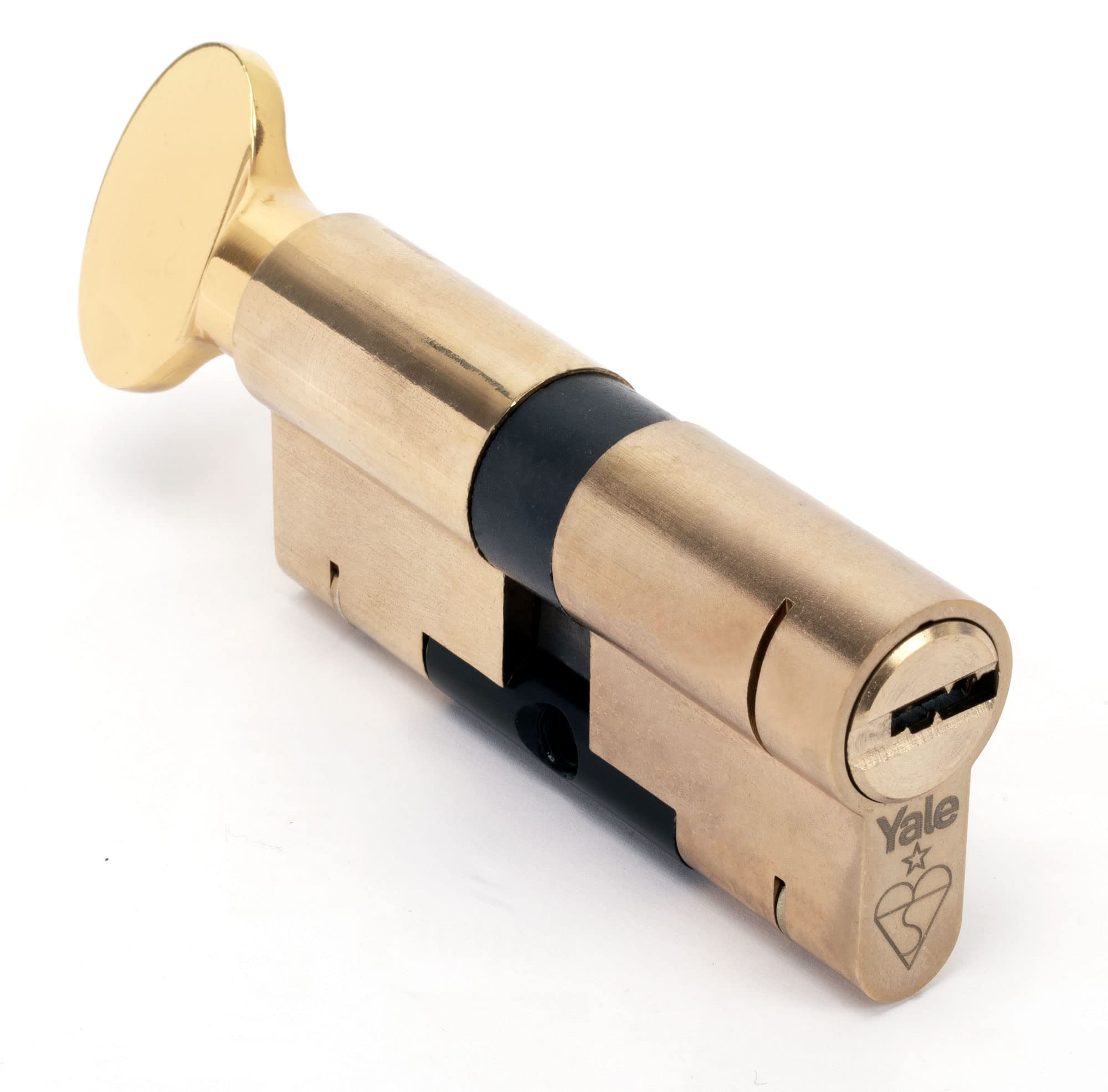 Yale Superior Thumb Turn Euro Cylinder T35/35 (70mm Total Length), Brass, 3 Keys Standard, Anti Bump, Snap, Drill, Pick