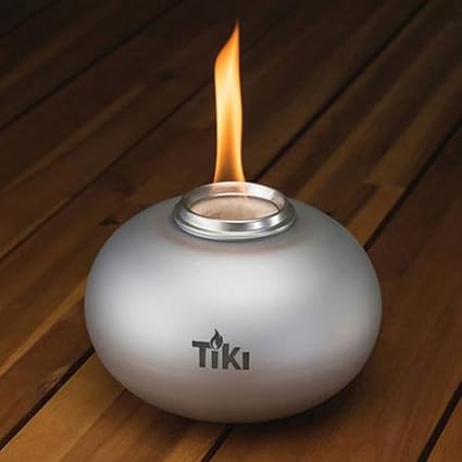 Silver Tiki Brand 6 Clean Burn Ceramic Pearl Of The Sea Table