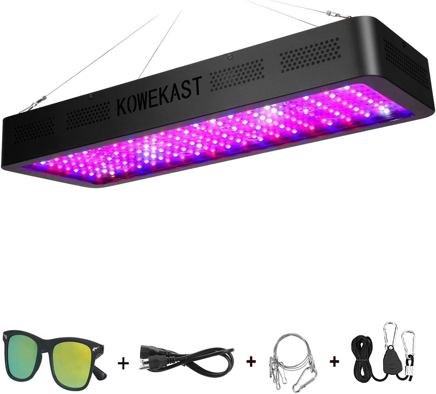 2019 Newest 2000W LED Plant Grow Light,Double Switch and Dual Chips Full Spectrum Plant Light for Indoor Plants Veg/Flower by KOWEKSAT - (10W LEDs 200Pcs)