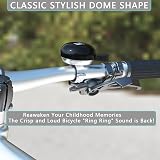 Greallthy Bike Bell Retro Sturdy 22.2-28.6 mm Clear Long Sound Anti Rust view 2