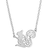 Boma Jewelry Sterling Silver Squirrel Necklace, 18 Inches