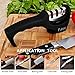 Fubosi Knife Sharpener-Kitchen Knife Sharpener 3 Stage Diamond Knife Edge Grip Sharpening Tool Sharpens Dull Knives Quickly for Ceramic, Straight and Serrated Chef Knives (Knife sharpener)