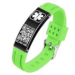 Theluckytag Medical Bracelets for Men Women with QR