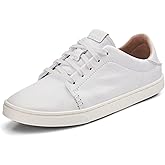 OLUKAI Pehuea Li 'ILI Women's Everyday Leather Sneakers, Casual & Versatile Shoes with Drop-in Heel, Soft & Premium Materials, All-Day Comfort & Support