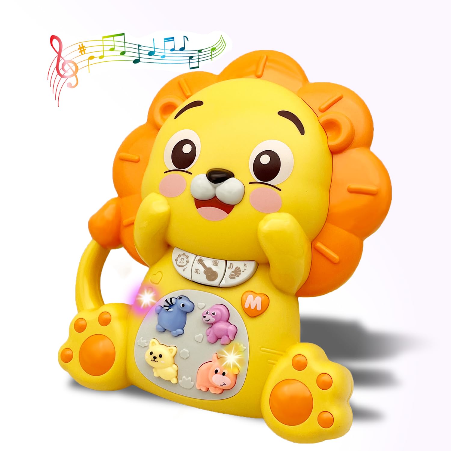 Musical Toys for 1 Year Old Boys and Girls, Baby Light Up Piano Keyboard Musical Toys for Toddlers 1-3, Early Learning Educational Infant Toys, 1 Year Old Baby Boy Girl Toys Gifts(Lion)