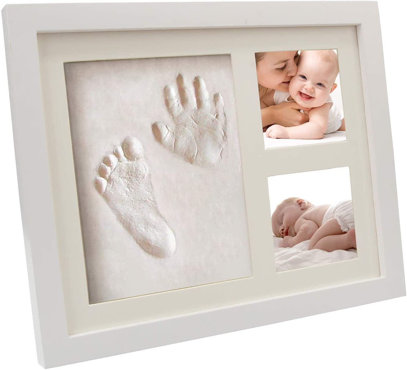 Baby Handprint Footprint Photo Frame Discoball Unique Baby Gift for Newborn Girls Boys (#86)
