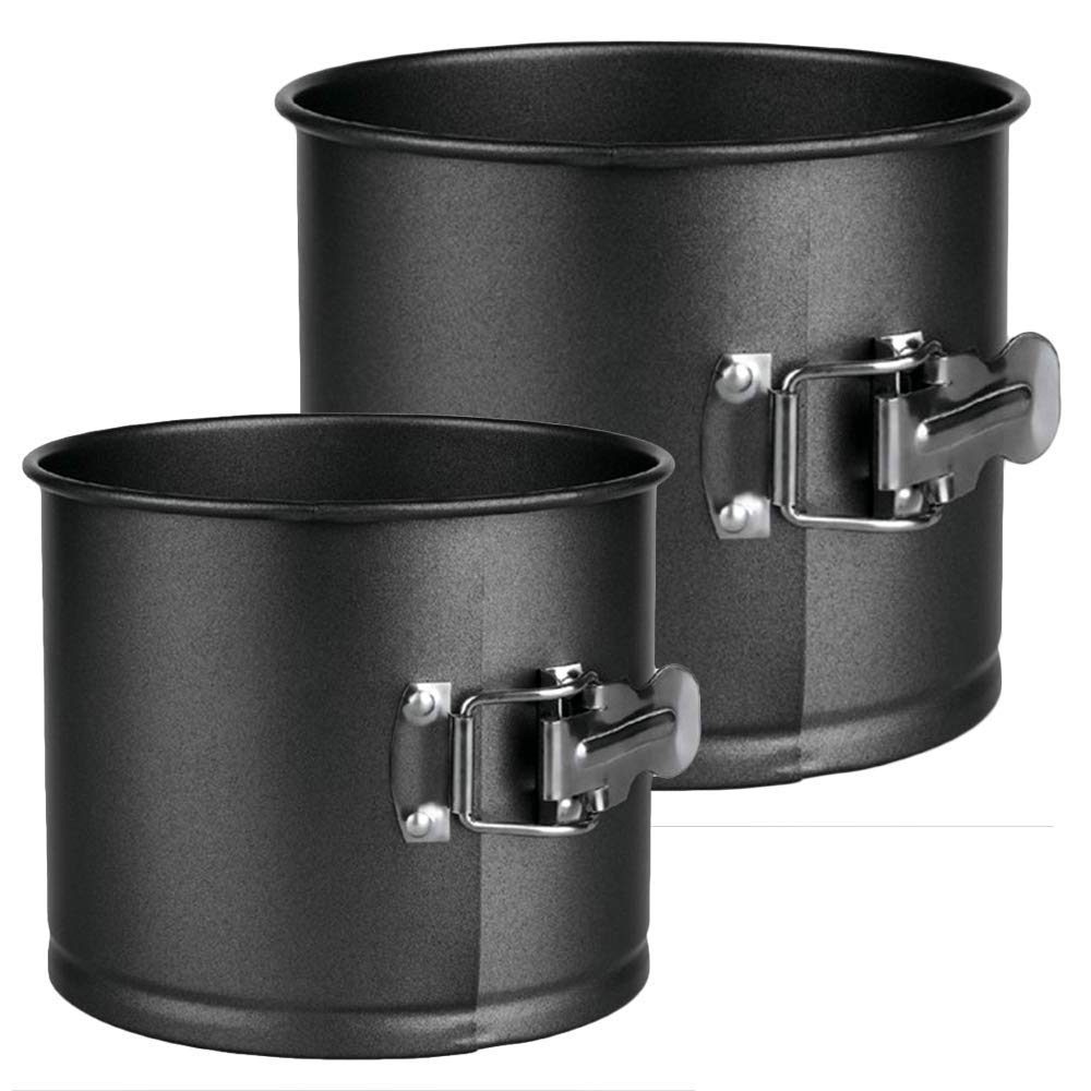 MGE - Panettone Springform Moulds - Panetonne Cake Tin - Non-Stick Panettone Springform Baking Tin - Set of 2 — image 1